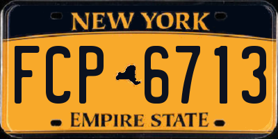 NY license plate FCP6713