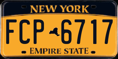 NY license plate FCP6717