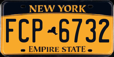 NY license plate FCP6732