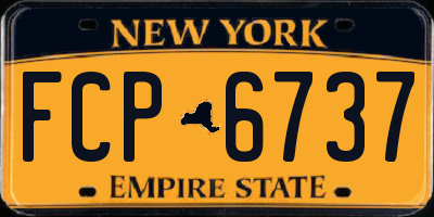 NY license plate FCP6737