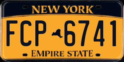 NY license plate FCP6741