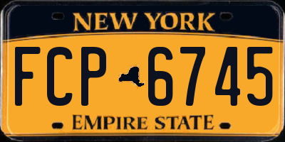 NY license plate FCP6745
