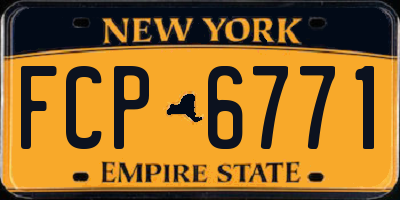 NY license plate FCP6771