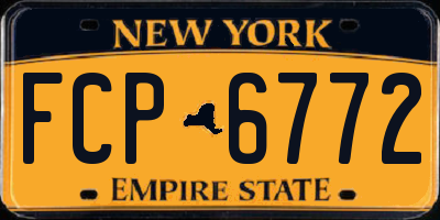 NY license plate FCP6772
