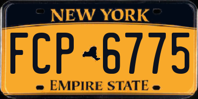 NY license plate FCP6775