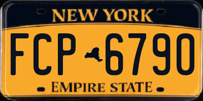 NY license plate FCP6790