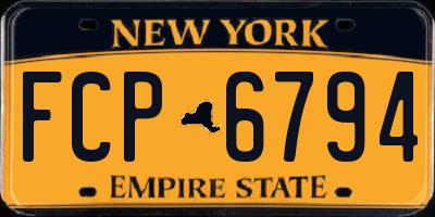 NY license plate FCP6794