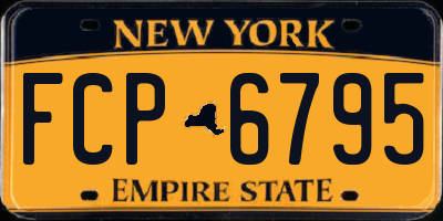 NY license plate FCP6795