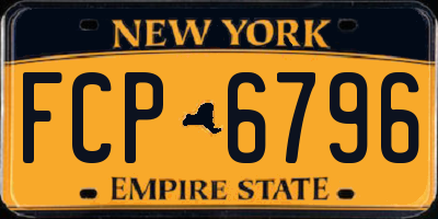 NY license plate FCP6796