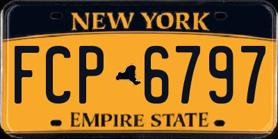 NY license plate FCP6797