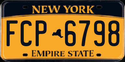 NY license plate FCP6798