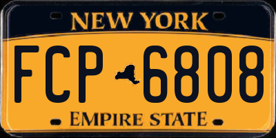 NY license plate FCP6808