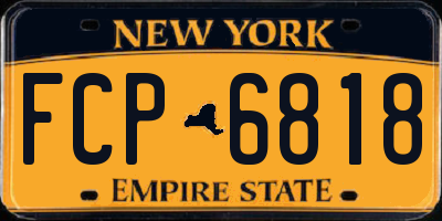 NY license plate FCP6818