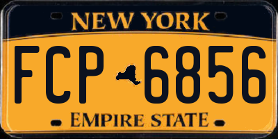 NY license plate FCP6856