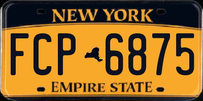 NY license plate FCP6875