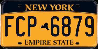 NY license plate FCP6879