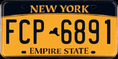 NY license plate FCP6891