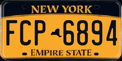 NY license plate FCP6894