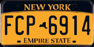 NY license plate FCP6914