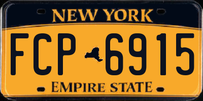 NY license plate FCP6915