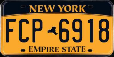 NY license plate FCP6918