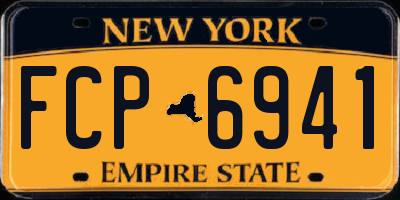 NY license plate FCP6941