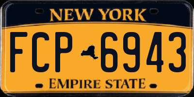 NY license plate FCP6943