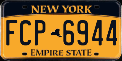 NY license plate FCP6944