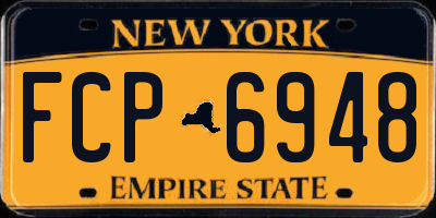 NY license plate FCP6948