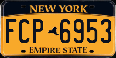 NY license plate FCP6953