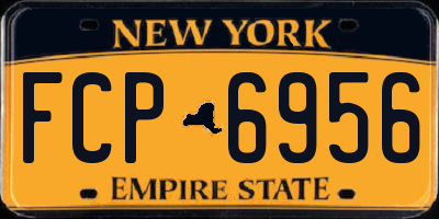 NY license plate FCP6956