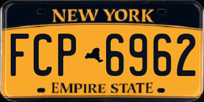NY license plate FCP6962
