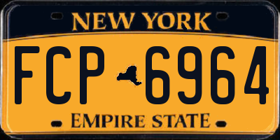 NY license plate FCP6964