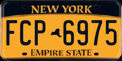 NY license plate FCP6975