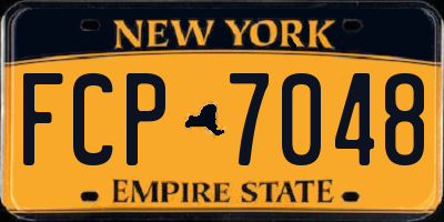 NY license plate FCP7048