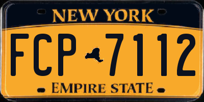 NY license plate FCP7112