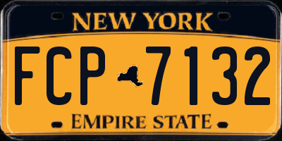 NY license plate FCP7132