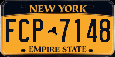 NY license plate FCP7148