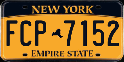 NY license plate FCP7152