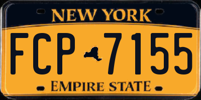 NY license plate FCP7155