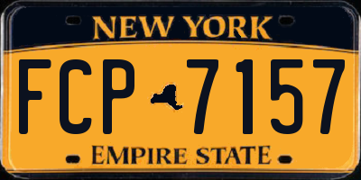 NY license plate FCP7157