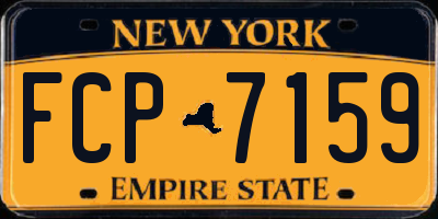 NY license plate FCP7159