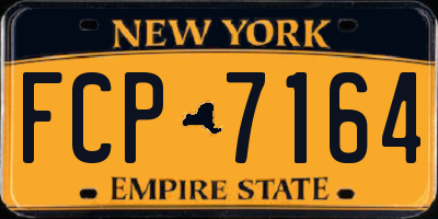 NY license plate FCP7164