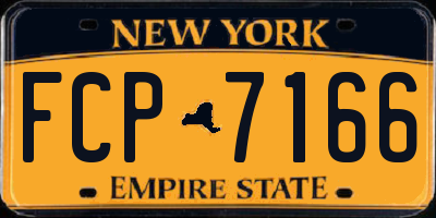 NY license plate FCP7166