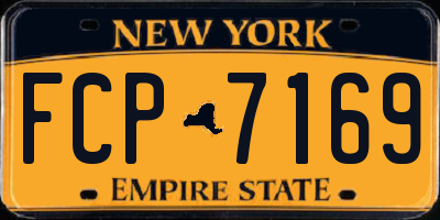 NY license plate FCP7169