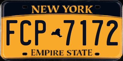 NY license plate FCP7172