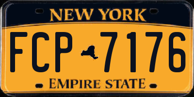 NY license plate FCP7176