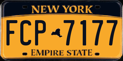 NY license plate FCP7177