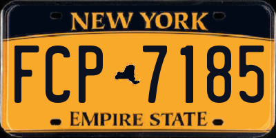 NY license plate FCP7185