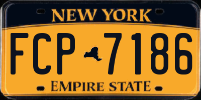 NY license plate FCP7186